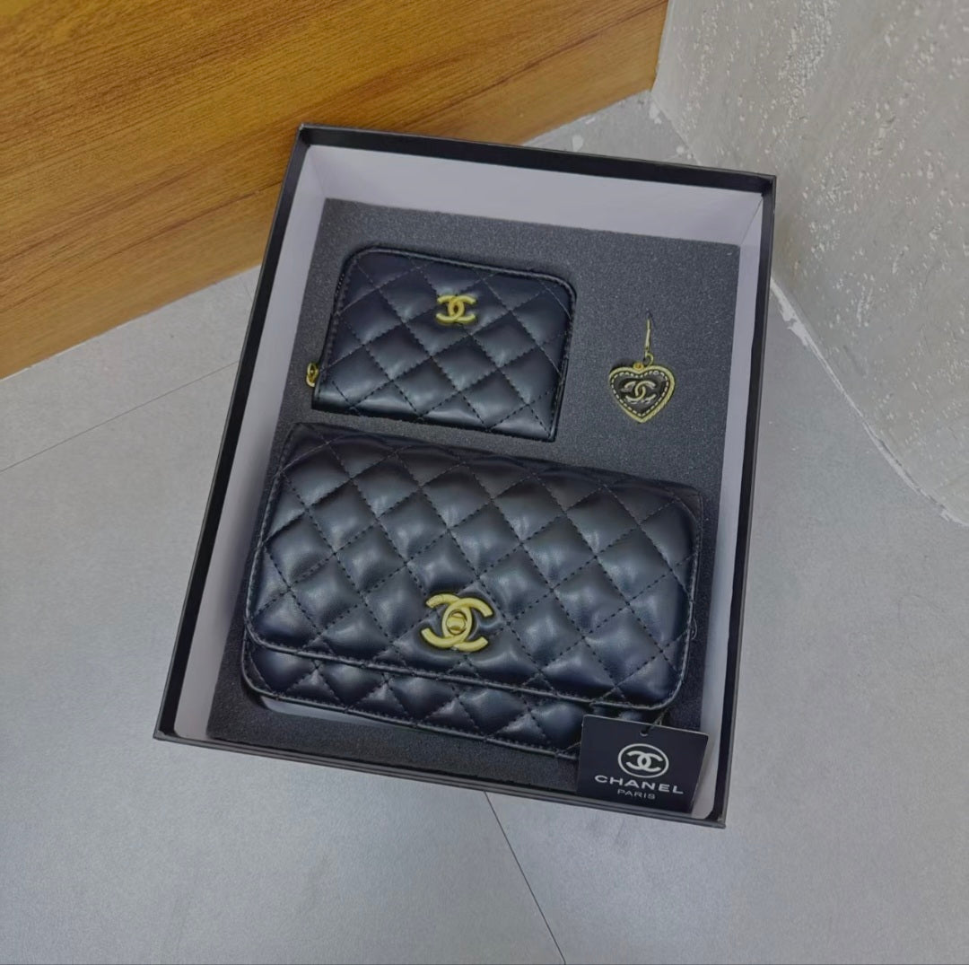 Ensemble sac et portefeuille Chanel