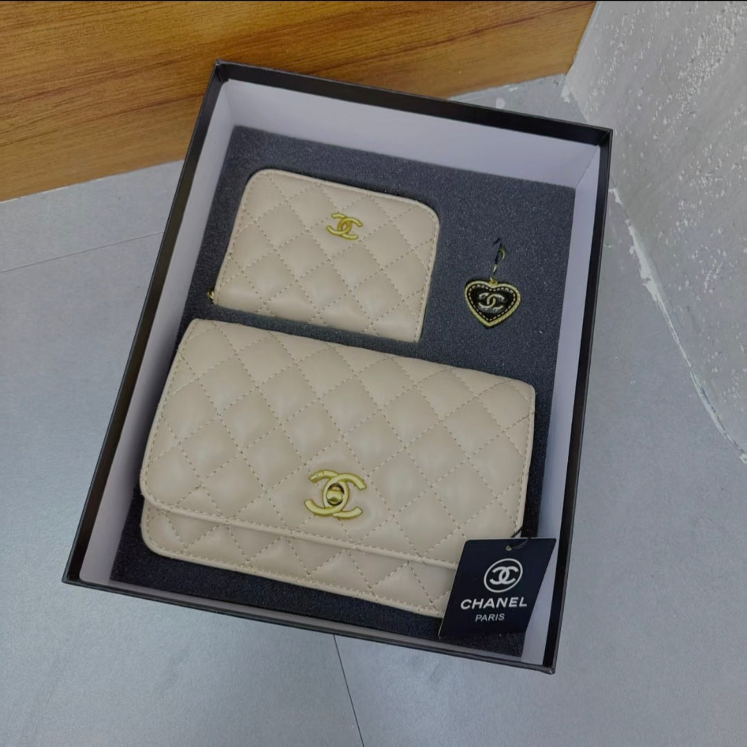 Ensemble sac et portefeuille Chanel