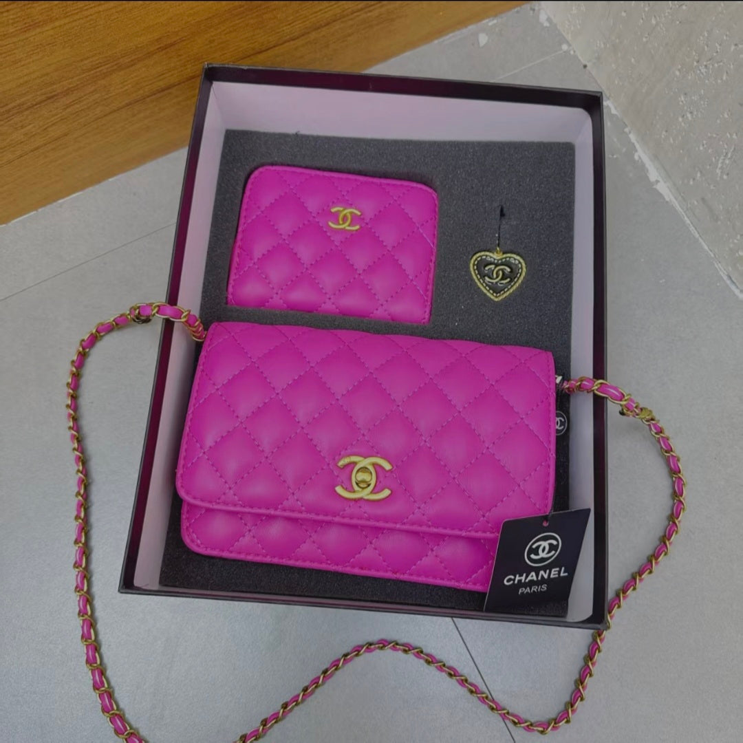Ensemble sac et portefeuille Chanel